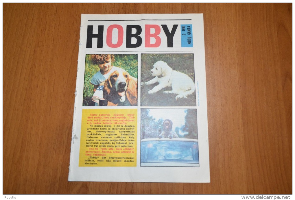 Litauen Lithuania Magazine HOBBY 1990 Nr.2  Dogs - Revues & Journaux