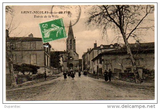 82 - Tarn Et Garonne / SAINT NICOLAS De La GRAVE -- Entrée De La Ville. - Saint Nicolas De La Grave