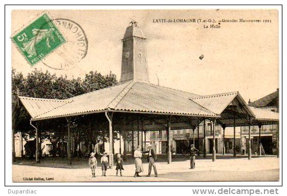 82 - Tarn Et Garonne / LAVIT De LOMAGNE -- Grandes Manoeuvres 1913 - La Halle. - Lavit