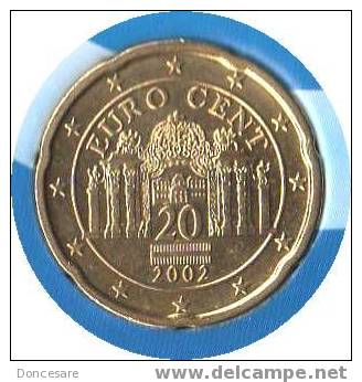 ** 20 CENT AUTRICHE 2002 PIECE NEUVE ** - Oesterreich