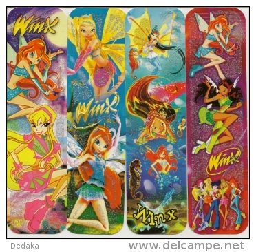 Bookmark Russia - 8 Pieces -cartoon WINX - Marque-Pages