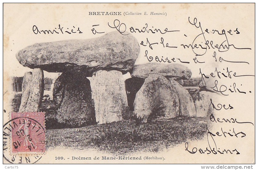 Carnac 56 - Précurseur Dolmen De Mané-Kérioned  - 1905 - Carnac