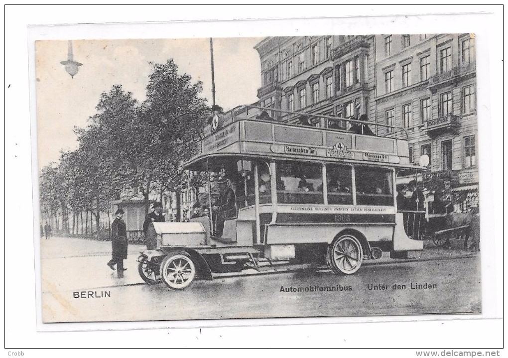 8230 - BERLIN - Automobilomnibus, Unter Den Linden, Thème Transports - Autres & Non Classés