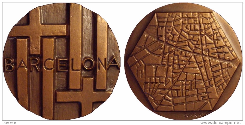 ESPAÑA. MEDALLA F.N.M.T. BARCELONA. 1.978. ESPAGNE. SPAIN - Professionals/Firms