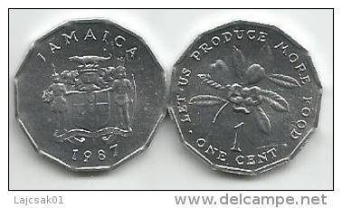 Jamaica 1 Cent 1987. UNC FAO - Jamaica