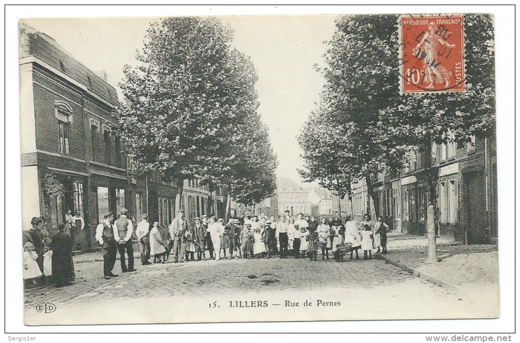 CPA LILLERS  Rue De Pernes  Edit ELD - Lillers