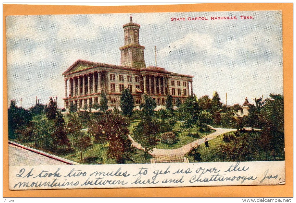 Nashville TN 1907 Postcard - Nashville