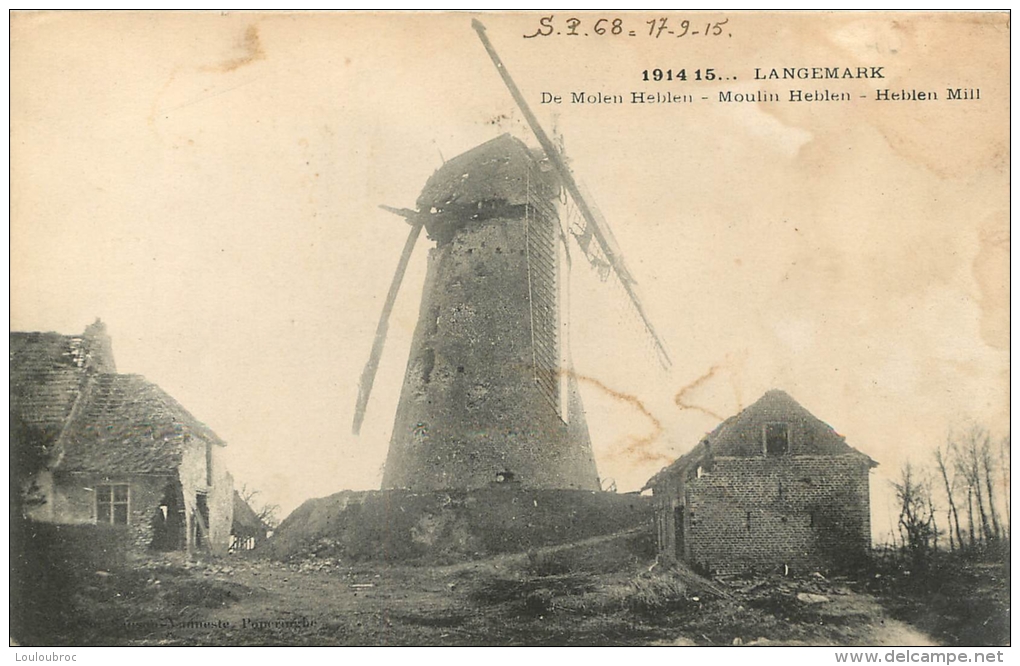 LANGEMARK MOULIN HEBLEN - Langemark-Poelkapelle