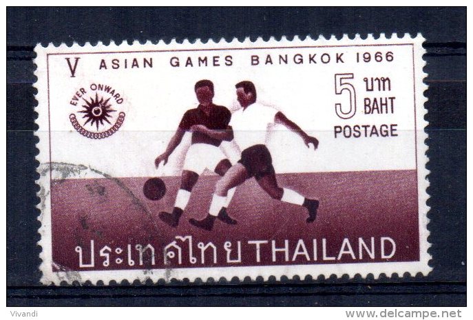 Thailand - 1966 - 5 Baht Asian Games/Football - Used - Thaïlande