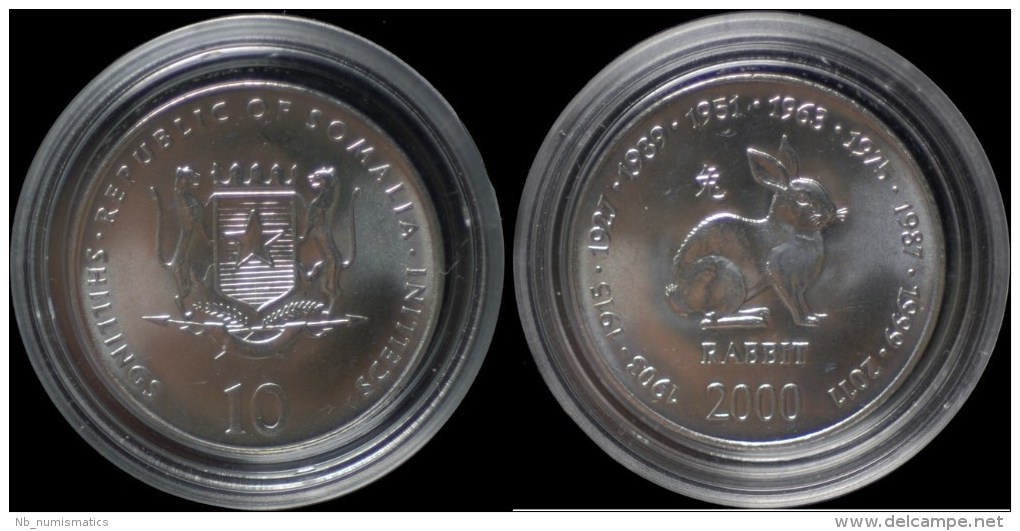 Somalia 10 Shilling 2000- Rabbit - Somalie