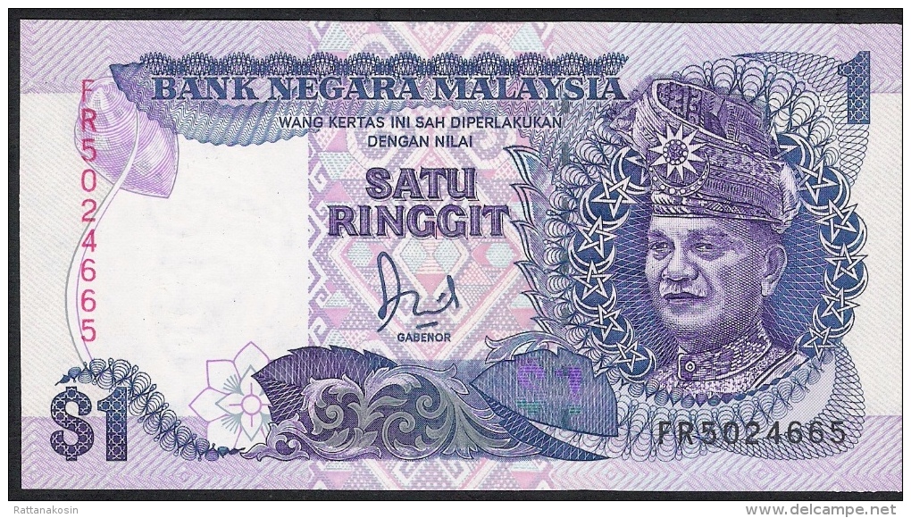 MALAYSIA  P27b  1   RINGGIT   1989   UNC. - Maleisië