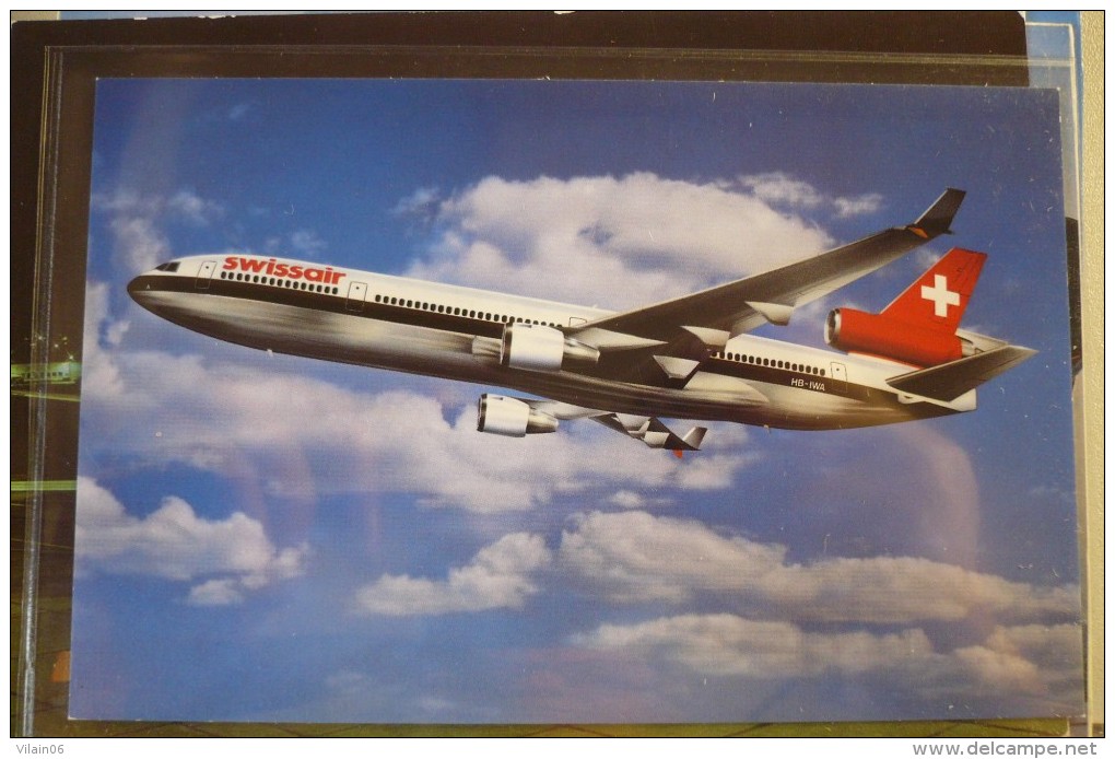 AIRLINES ISSUE / CARTE COMPAGNIE        SWISSAIR   MD 11 - 1946-....: Moderne