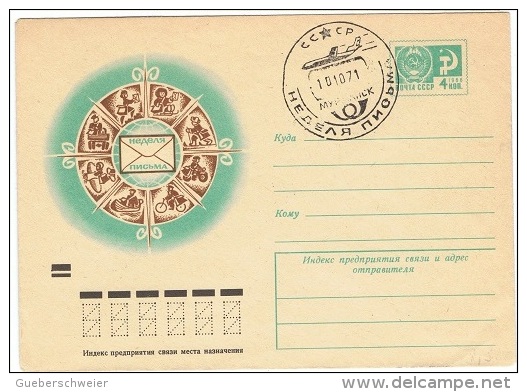 TR-L19 - RUSSIE Entier Postal Illustré Moyens De Distribution Du Courrier - Poste