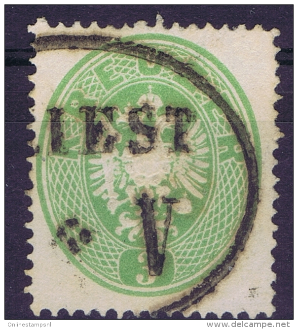 Austria: Mi Nr 25 A    Gebraucht/used/obl. 1861 Cancel Triest - Oblitérés