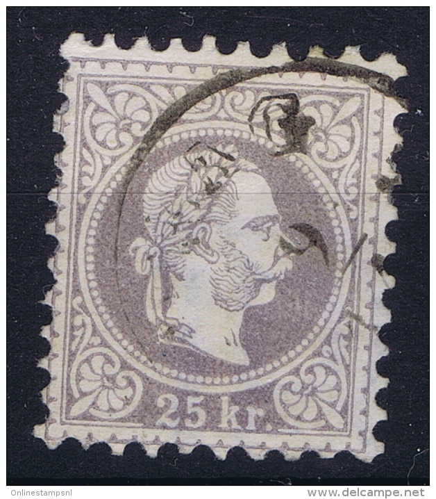 Austria: Mi Nr 40 II B Grauviolett   Gebraucht/used/obl. 1867 - Used Stamps