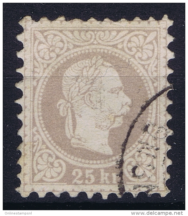 Austria: Mi Nr 40 II A  Lilagrau   Gebraucht/used/obl. 1867 - Gebraucht