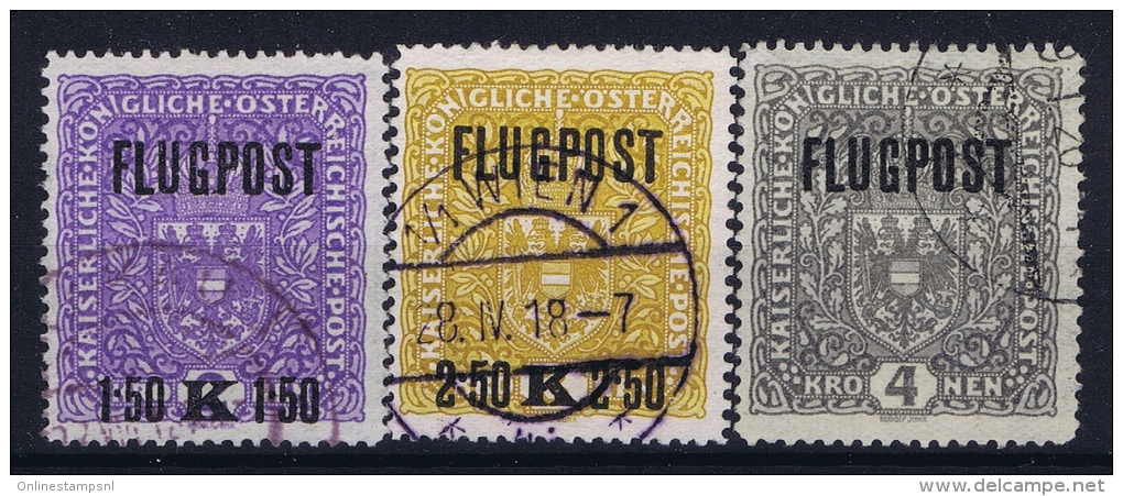 Austria: Mi Nr 225 Y II   - 227 Y II Gebraucht/used/obl.   1918   26 * 29 Mm - Sonstige & Ohne Zuordnung