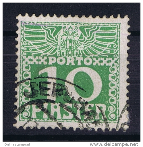 Austria Levante  Porto Mi Nr 12 Y Dunnes Papier  0.1 Mm Gestempelt/used/obl.   Jerusalem Cancel - Levant Autrichien