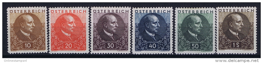 Austria Mi Nr 512 - 517 MH/* Falz   1930 - Unused Stamps