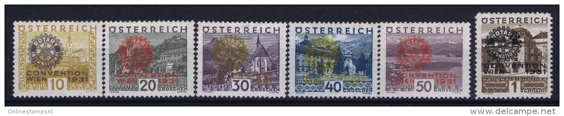 Austria Mi Nr 518 - 523 MNH/** Sans Charnière  Postfrisch  Rotary - Neufs