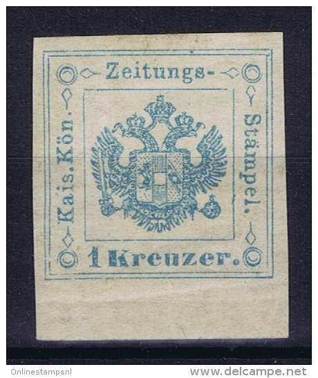 Austria Lombardei-Venetia  Zeitungs Stempelmarke Nr 1 Owz. Type II  MH/* Falz - Oriente Austriaco