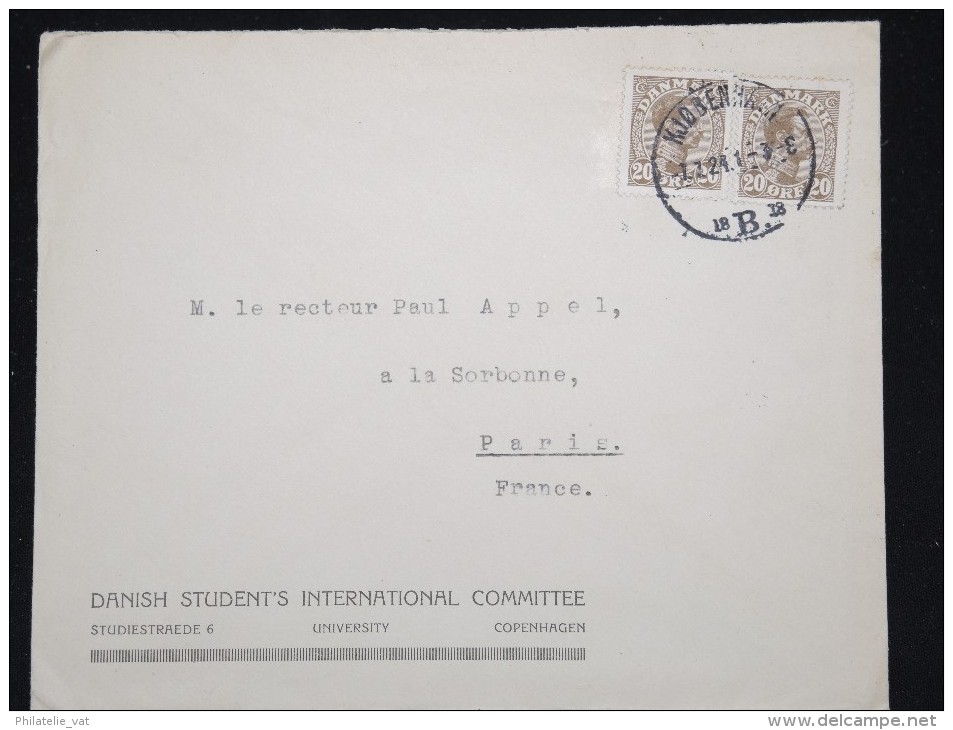 DANEMARK - Enveloppe Pour La Franceen 1921 - A Voir - Lot P12429 - Briefe U. Dokumente