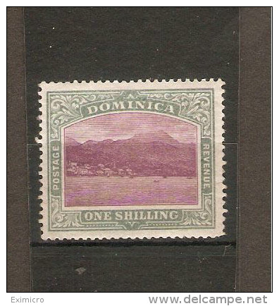 DOMINICA 1903 - 1907 1s SG 33 LIGHTLY MOUNTED MINT Cat £38 - Dominica (...-1978)