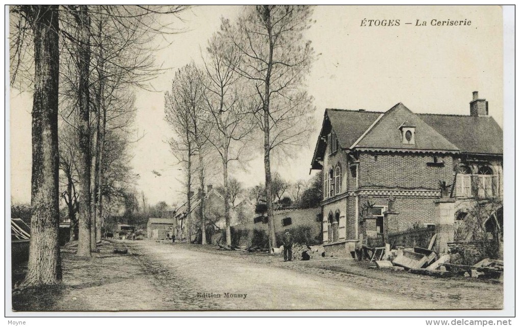 5900 - Marne -  ETOGES  :  LA  CERISERIE  (disparue ??) BATIMENT NOMME  ( RARE) -   Circulée En 1918 Sous Enveloppe) - Autres & Non Classés