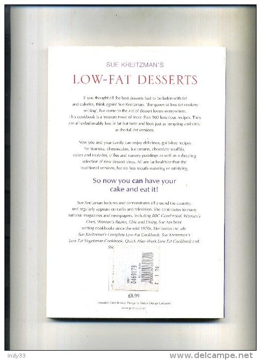 - LOW-FAT DESSERTS . S. KREITZMAN . PIATKUS 1998 . - Britannica