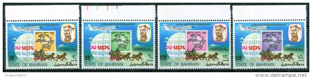 1974 Bahrein UPU Stamps On Stamps Set MNH** Pa91 - UPU (Unione Postale Universale)