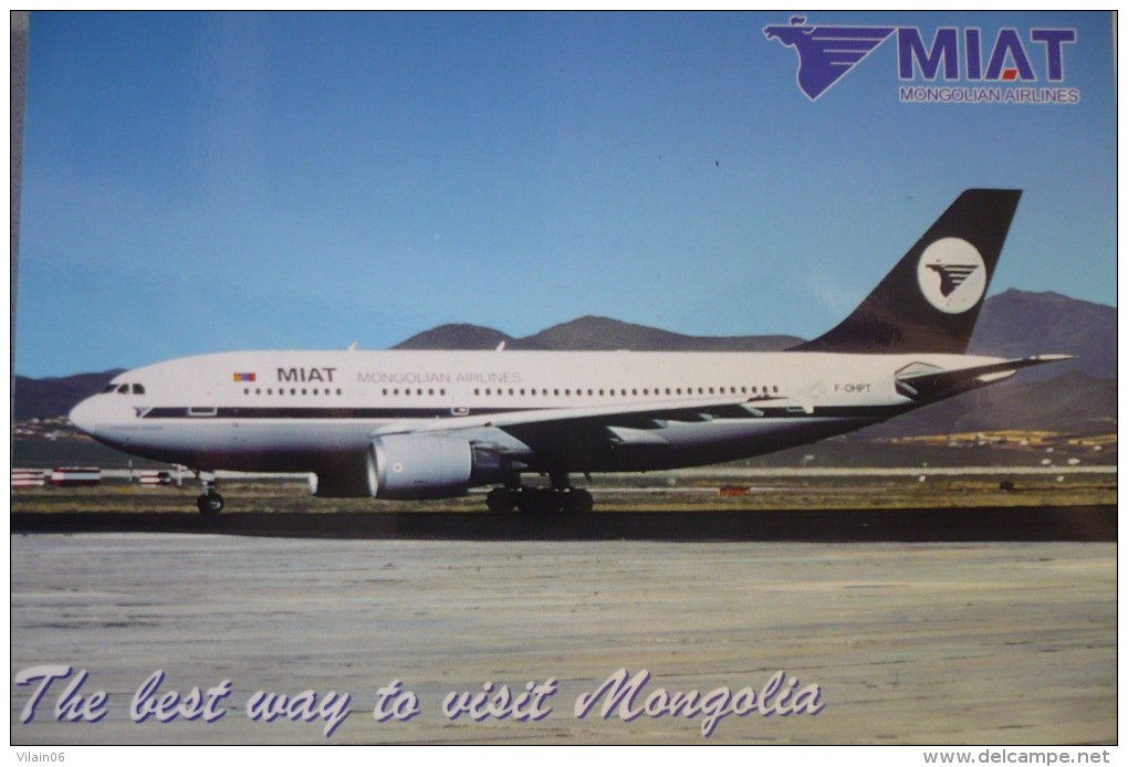 AIRLINES ISSUE / CARTE COMPAGNIE      MIAT   MONGOLIAN AIRLINES  A 310 - 1946-....: Moderne