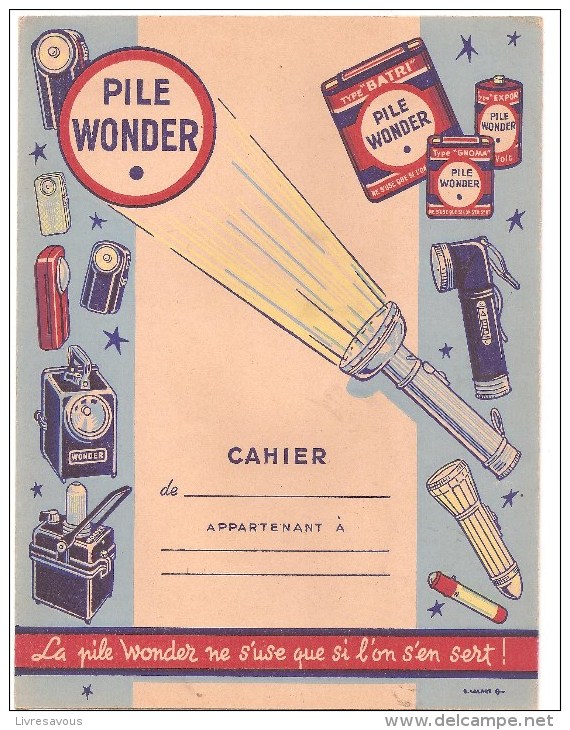 Protège Cahier Wonder En éclairage Portatif, Il Faut Unmodèle Adaptè à Chaque Besoin. Des Années 1960 Environ - Protège-cahiers