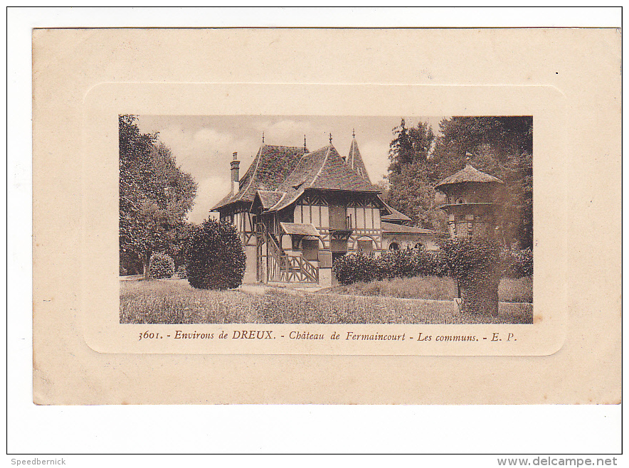 25213 Cpa Sur Cadre DREUX Vue Sur La Blaise Pont Metezeau -Foucault - Dreux