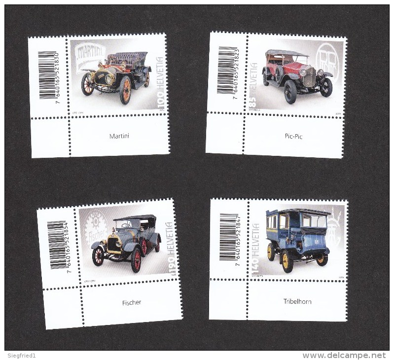 Schweiz **  Schweizer Automobile Neuheiten September 2015 Postpreis 5,15 CHF - Unused Stamps