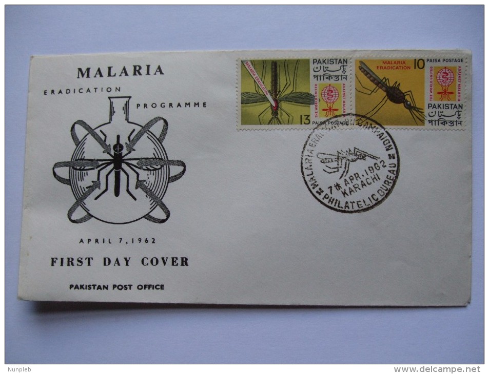 PAKISTAN 1962 MALARIA ERADICATION FDC - Pakistan