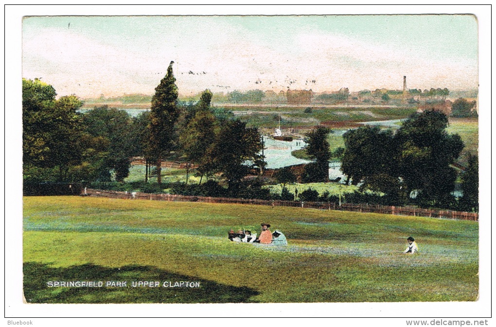 RB 1068 - 1906 Postcard - Springfield Park - Upper Clapton - London - London Suburbs