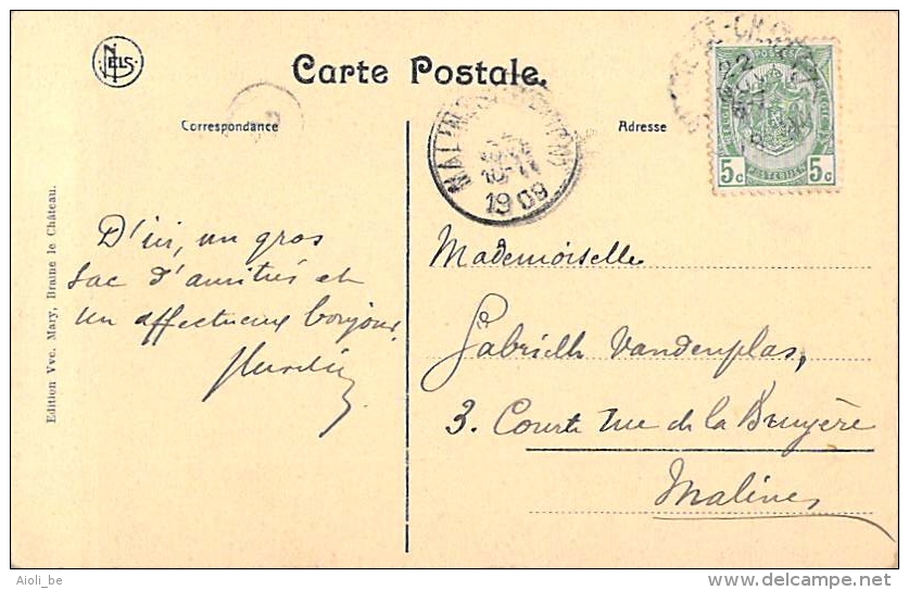 Braine-Le-Château - Le Pilori. - Carte Circulée En 1909. - Kasteelbrakel