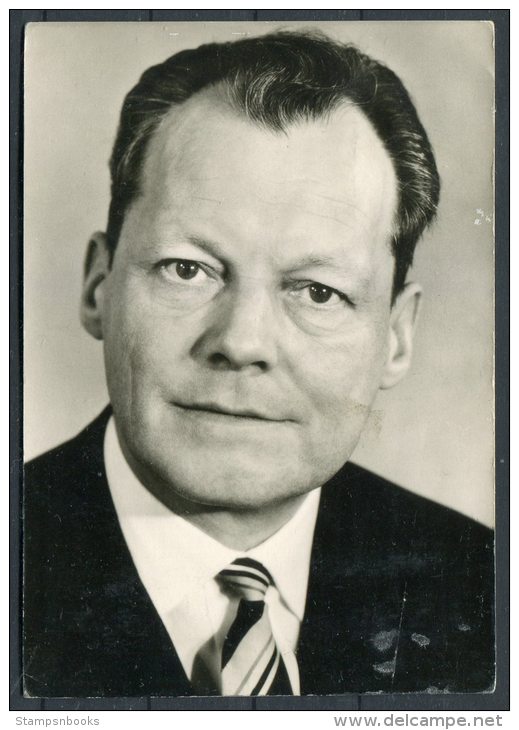 Germany Willy Brandt SPD RP Postcard - People