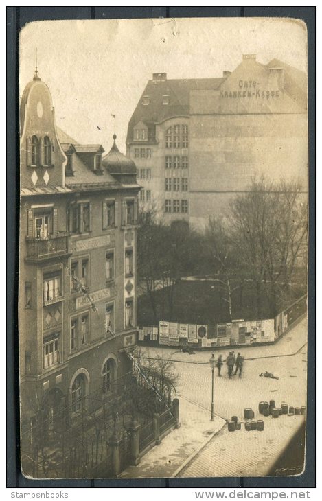 April 1919 Germany Siege Postcard - Events