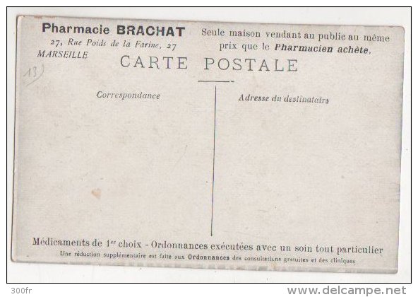 CP PUBLICITAIRE 35 FETE FORAINE UN TOBOGGAN ANNONCE PHARMACIE BRACHAT MARSEILLE BOUCHES DU RHONE 13 - Fairs