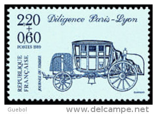 France N° 2577, ** Journée Du Timbre 89 - Diligence Paris-Lyon - Unused Stamps