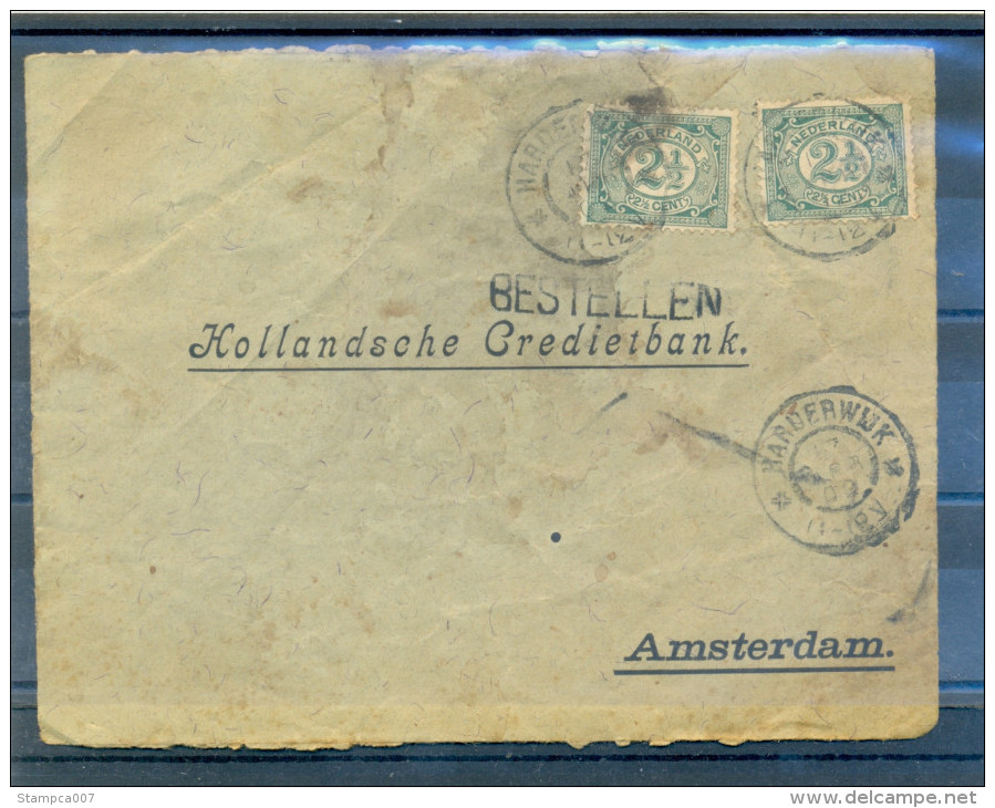 Cover : Harderwijk Naar Amsterdam Hollansche Credietbank  Met Lijnstempel ( BESTELLEN ) (Front Only !!) - Brieven En Documenten