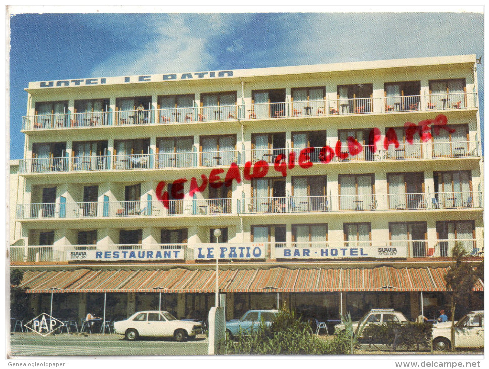 66 - CANET PLAGE EN ROUSSILLON - HOTEL RESTAURANT FONT - LE PATIO  FACA A LA MER  - BIERE SLAVIA - Canet En Roussillon