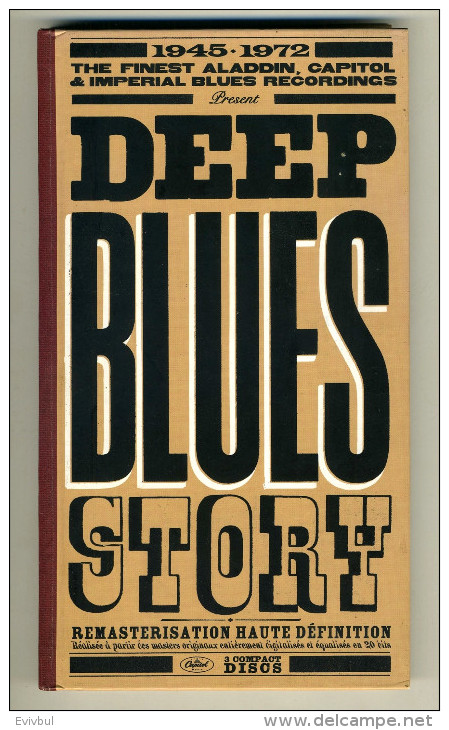Coffret/livre 32 Pages Deep Blues Story 3 CD Finest Aladdin Capitol & Imperial Blues Recording 1945  1972 EMI Music 2002 - Blues