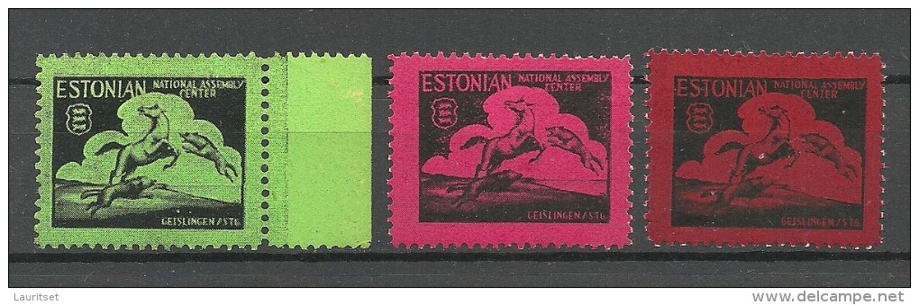 Estland Estonia Flüchtlingslager Lagerpost Geislingen 1947 MNH - Private & Local Mails