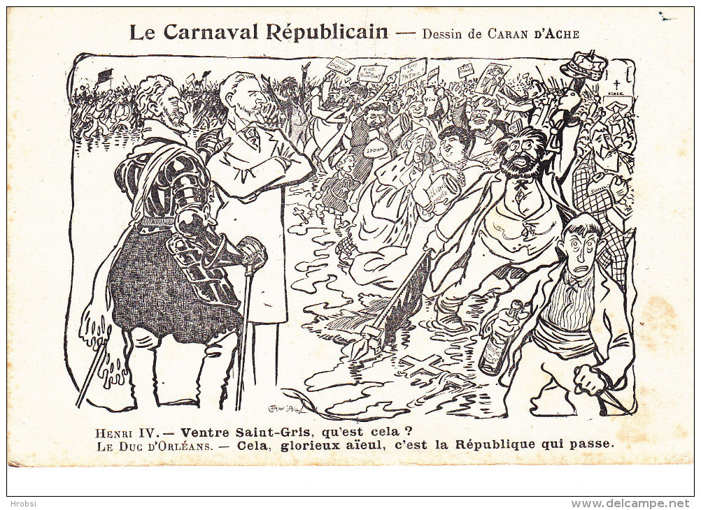 Illustrateur CARAN D'ACHE, Carnaval Républicain - Caran D'Ache