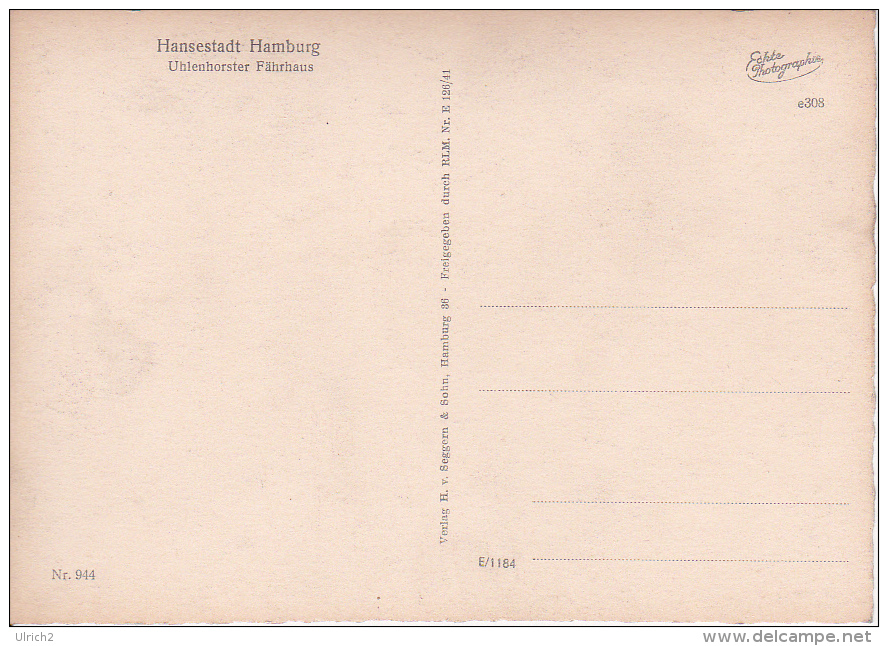 AK Hamburg - Uhlenhorster Fährhaus (19772) - Nord