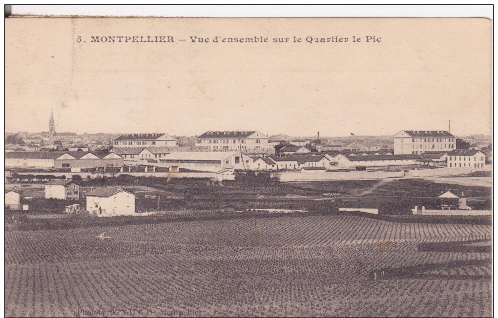 CPA -  5. MONTPELLIER - Vue D'ensemble Sur Le Quartier Le Pic - Montpellier