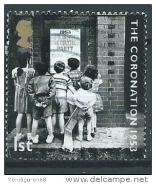 GB 2003 Coronation: East End Children Reading Coronation Party Poster  1st  SG 2369 SC 2128 MI 2122 YV 2445 - Gebruikt