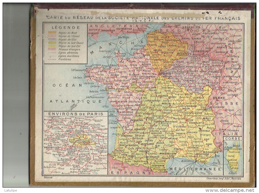 Calendrier Des Postes G-F  Des Landes 40 De 1939 - Incomplèt-Manque Interieur Mais Ouverture-Cartonnée 2 Cotés - Big : 1921-40